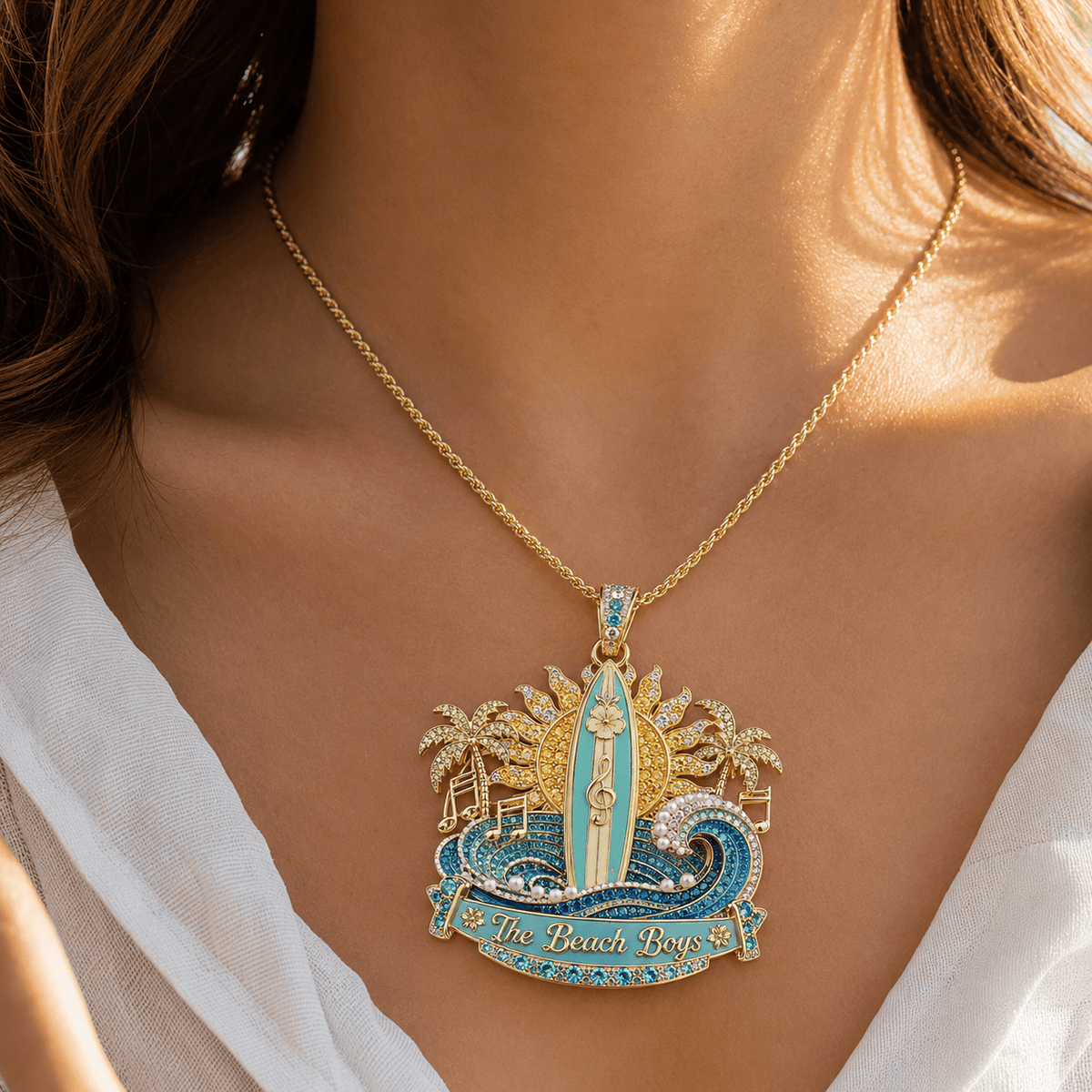 TBT Solid Gold Chain with Diamond Pendant PDL